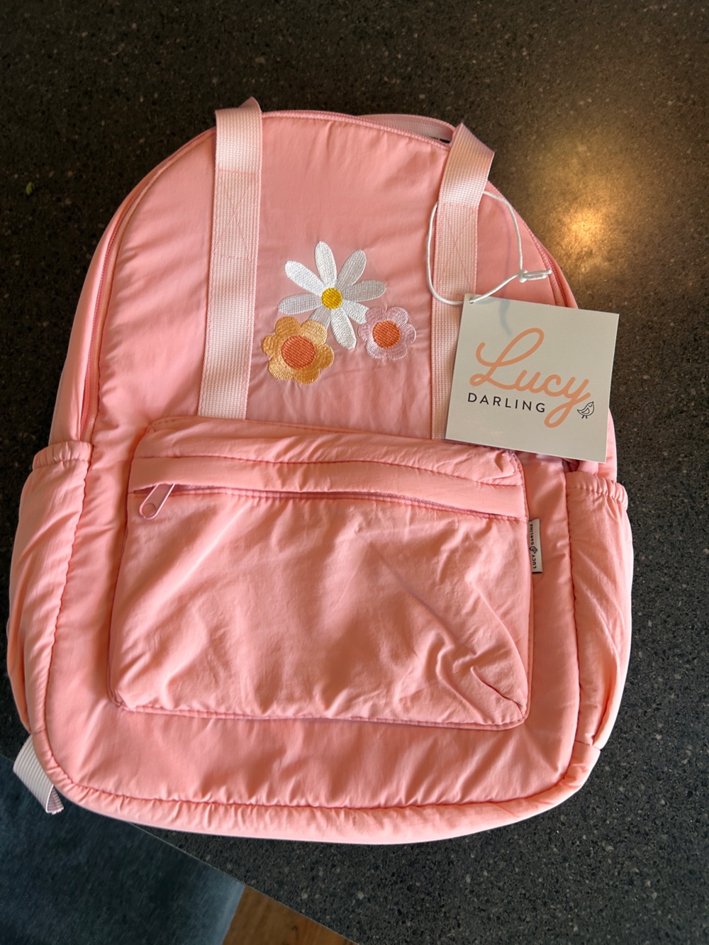 Lucy Darling Pink Floral Kids Backpack